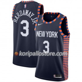New York Knicks Tim Hardaway Jr 3 2018-19 Nike City Edition Navy Miesten Pelipaidat Swingman 